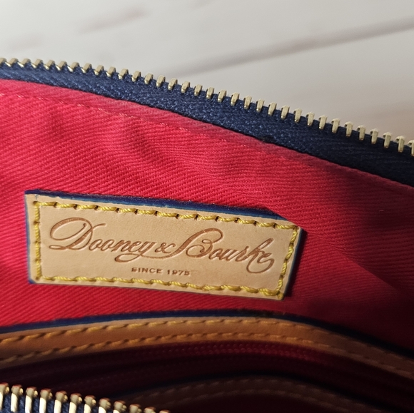 Dooney & Bourke Blue Bougainvillea Floral Handbag - Picture 11 of 15